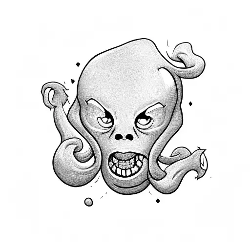 Casper the friendly ghost  tattoo design idea
