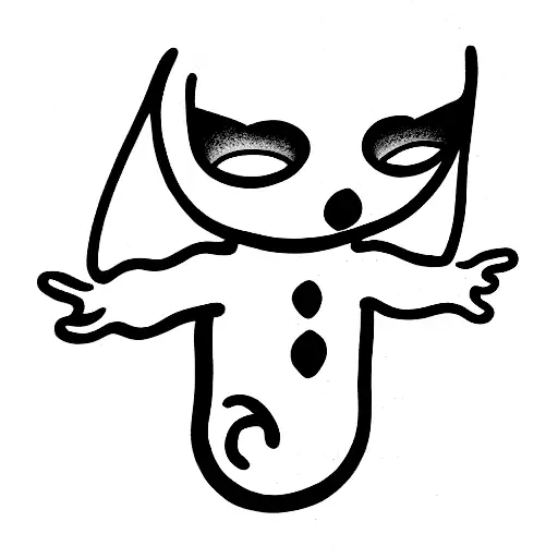 Casper the friendly ghost  tattoo design idea