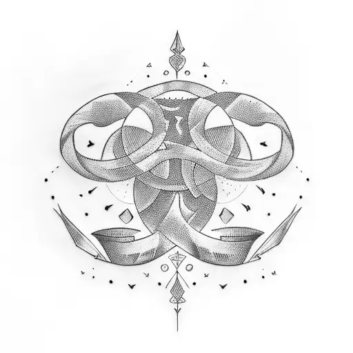 number 7 tattoo design idea