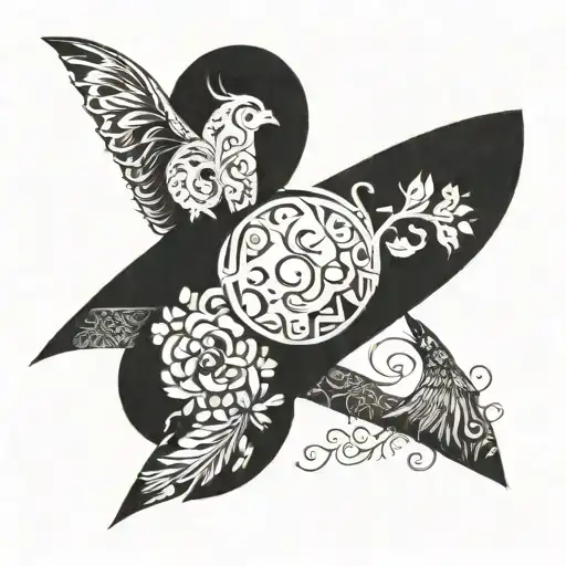 child's name tattoo design idea