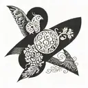 child's name tattoo design idea