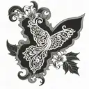 child's name tattoo design idea