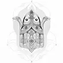 Hamsa Symbol tattoo design idea
