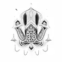 Hamsa Symbol tattoo design idea