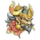 ravana tattoo design idea