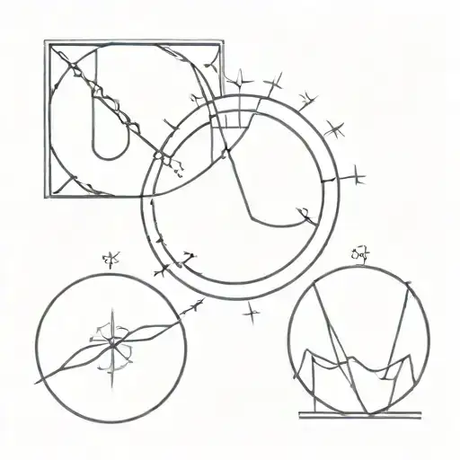 tattoo bringing together 3 astrological signs Libra Virgo and Leo tattoo design idea
