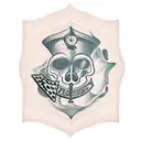 Chessboard with chess pieces in a surrealistic style tattoo design idea