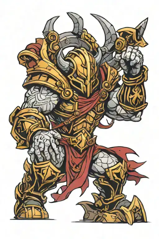 pantheon league of legends  tattoo design idea