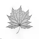Leaf tattoo design idea
