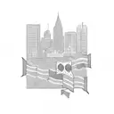 South African moved to America tattoo design idea