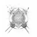 A cosmic symphony tattoo design idea