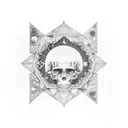 A cosmic symphony tattoo design idea