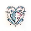 Crying Heart tattoo design idea