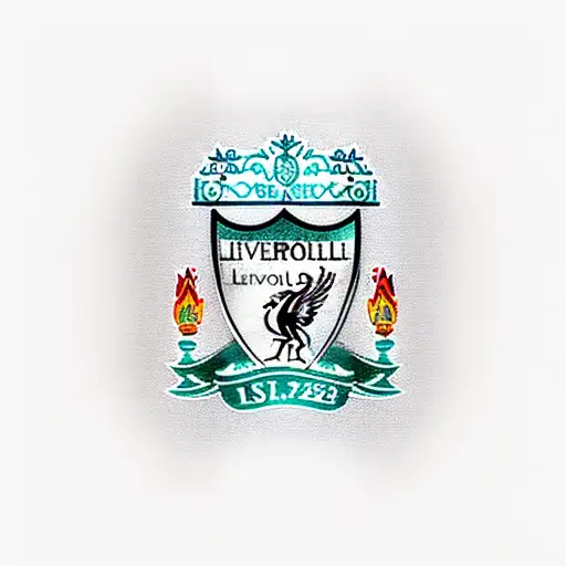 Liverpool FC logo merged with anime elements tattoo design idea