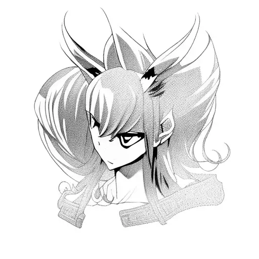 Anime character in Liverpool FC jersey tattoo design idea