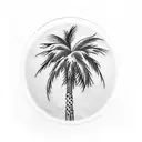 Palm Tree tattoo design idea