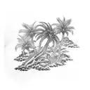 Palm Tree tattoo design idea