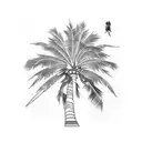 Palm Tree tattoo design idea