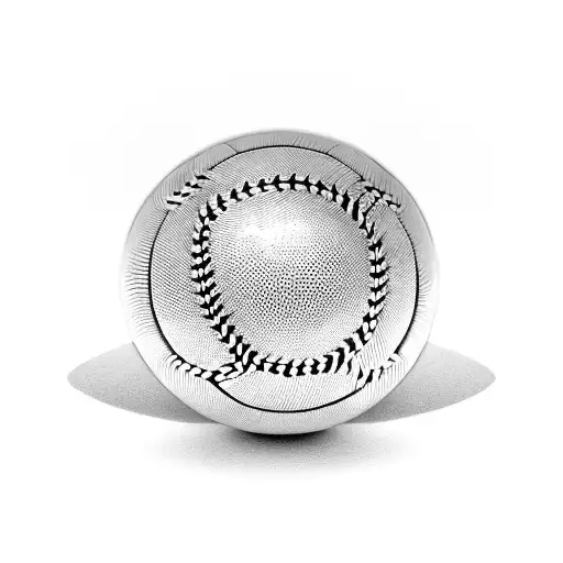 Cricket ball and football intertwined tattoo design idea