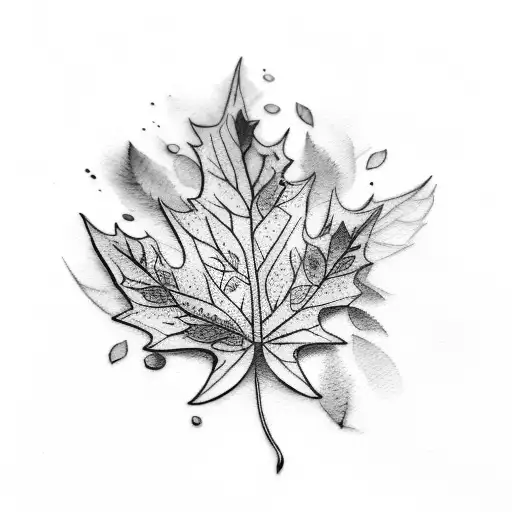 Branch Leaf Tattoo Set Vector (EPS, SVG) | OnlyGFX.com