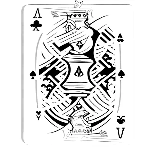 Ace of Spades card  tattoo design idea