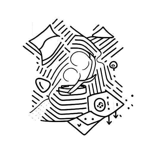 milk carton pouring into pillow tattoo design idea