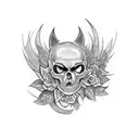 goth core tattoo design idea