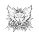 goth core tattoo design idea