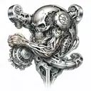 inner bicep tattoo design idea