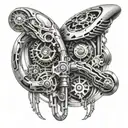 inner bicep tattoo design idea