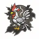 csgo chicken tattoo design idea
