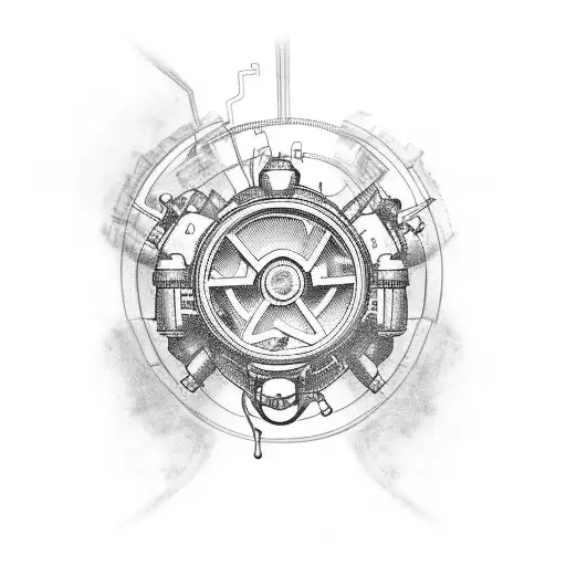 IDF carburetor tattoo design idea