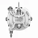 Weber IDF carburetor tattoo design idea