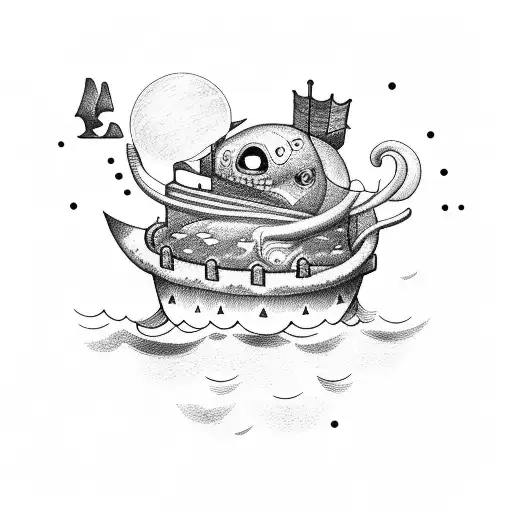 Pool noodle "I will not sink" tattoo design idea