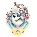 honeypot, cherries, peach tattoo design idea