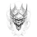 medieval armor elmo  tattoo design idea