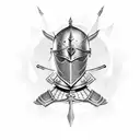 medieval armor elmo  tattoo design idea