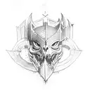 medieval armor elmo  tattoo design idea