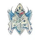 medieval armor elmo  tattoo design idea