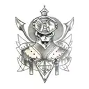 medieval armor elmo  tattoo design idea