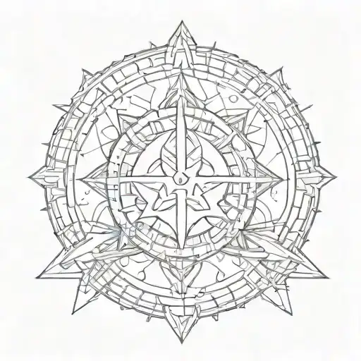 truth symbol tattoo design idea