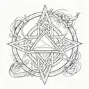 truth symbol tattoo design idea