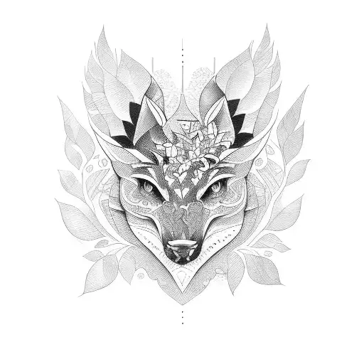 hojas de laurel tattoo design idea