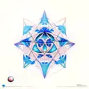 metatrons cube and the universe tattoo design idea