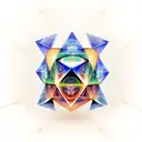 metatrons cube and the universe tattoo design idea