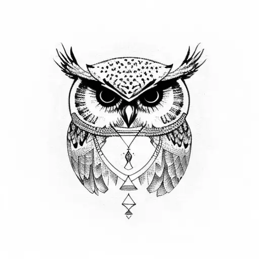 lilith with owl tattoo design idea