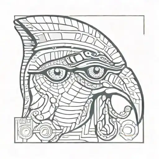 horus eyes   tattoo design idea