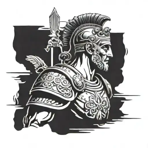 roman empire tattoo design idea