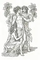 Dionysus engaged tattoo design idea