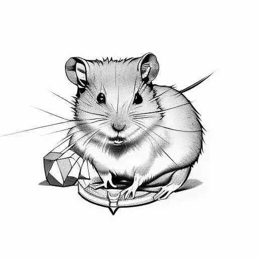 4 hamster brothers, leader, adventure tattoo design idea